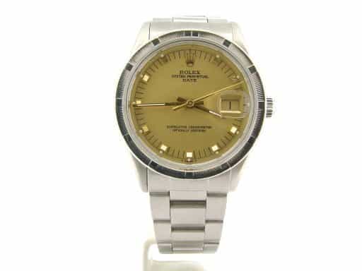 Mens Rolex Stainless Steel Date Champagne  15010 (SKU 7249840NMT)