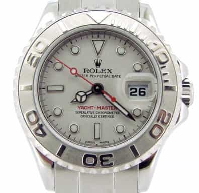 Ladies Rolex Steel and Platinum Yacht-Master Watch 169622 (SKU D499987NMT)
