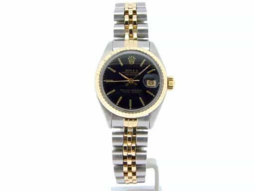 Ladies Rolex Two-Tone 18K/SS Datejust Black  69173 (SKU 7033813NMT)