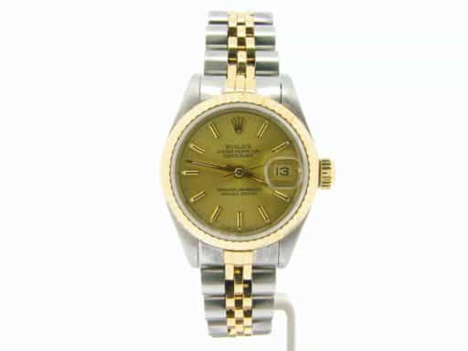 Ladies Rolex Two-Tone 18K/SS Datejust Champagne  69173 (SKU X125279NMT)