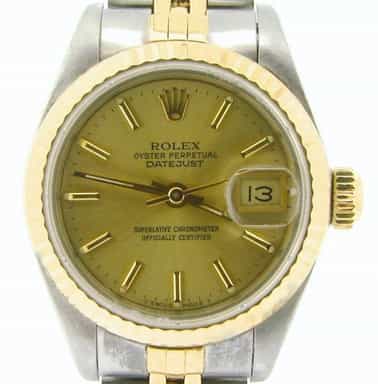 Ladies Rolex Two-Tone 18K/SS Datejust Champagne  69173 (SKU X125279NMT)