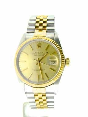 Mens Rolex Two-Tone Datejust Champagne 16013 (SKU 5555561NBMT)
