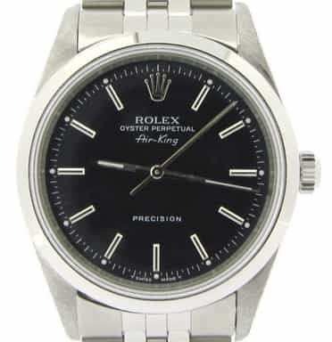 Mens Rolex Stainless Steel Air-King Black  14000 (SKU U630206NJUBCMT)