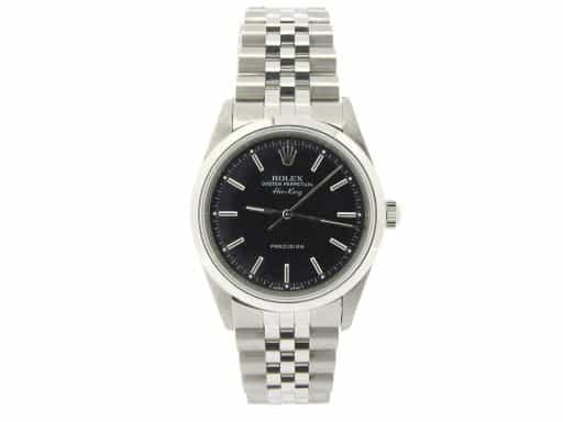 Mens Rolex Stainless Steel Air-King Black  14000 (SKU U630206NJUBCMT)