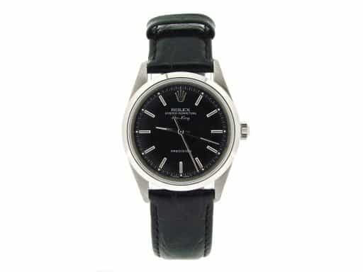 Mens Rolex Stainless Steel Air-King Black  14000 (SKU U630206NBLKCMT)