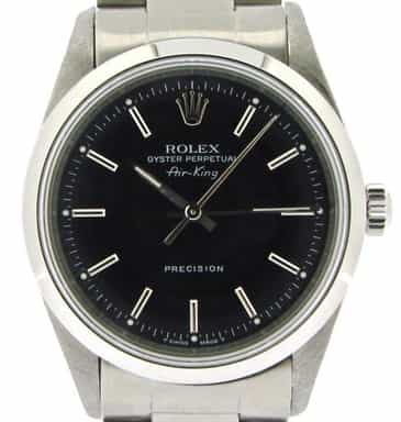 Mens Rolex Stainless Steel Air-King Black  14000 (SKU U630206NOYSCMT)