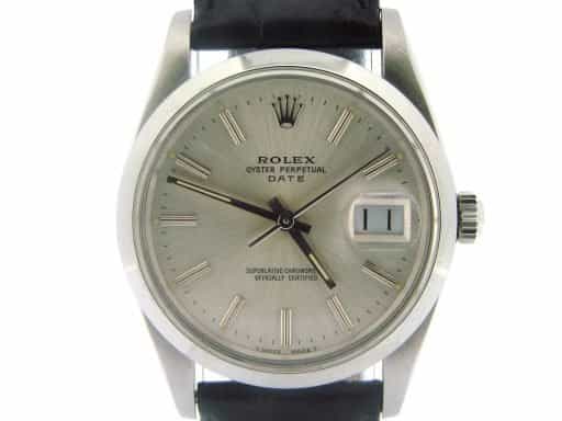 Mens Rolex Stainless Steel Date Silver  15000 (SKU 8853830NBLKMT)