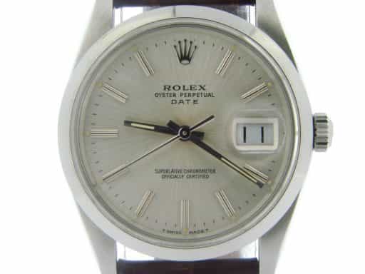 Mens Rolex Stainless Steel Date Silver  15000 (SKU 8853830NBRNMT)