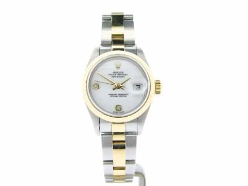 Ladies Rolex Two-Tone 18K/SS Datejust White Diamond 79163 (SKU Y794547NMT)