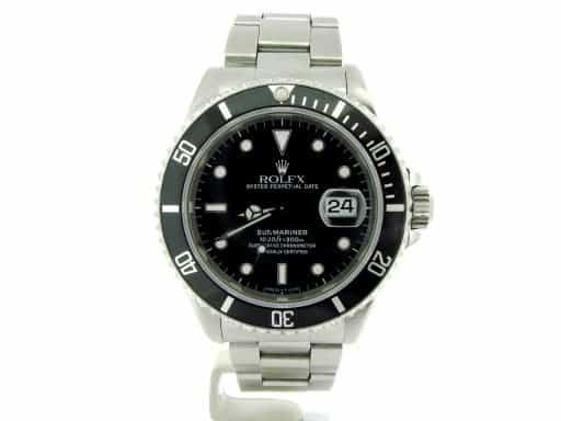 Mens Rolex Stainless Steel Submariner Black  16610 (SKU E566436NNBCMT)