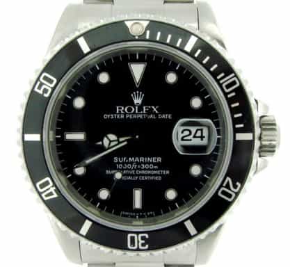 Mens Rolex Stainless Steel Submariner Black  16610 (SKU E566436NNBCMT)