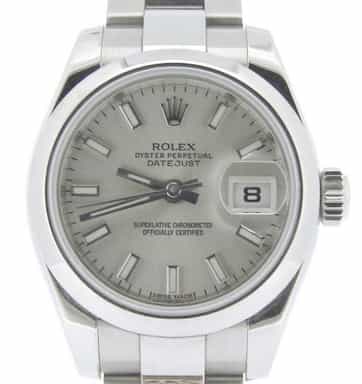 Ladies Rolex Stainless Steel Datejust Silver 179160 (SKU G596182AMT)