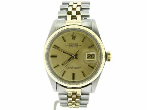 Mens Rolex Two-Tone 14K/SS Datejust Champagne  1601 (SKU 5243294NMT)