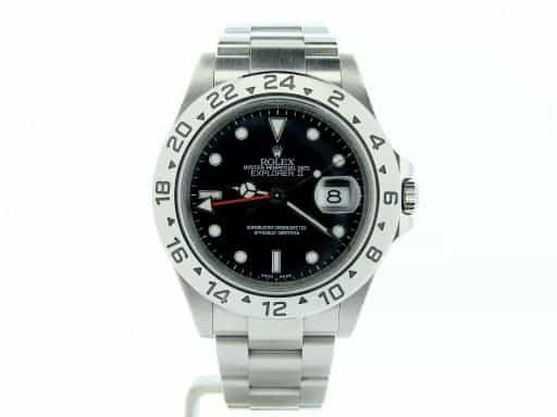 Mens Rolex Stainless Steel Explorer II Black Dial 16570T (SKU D469785NMT)