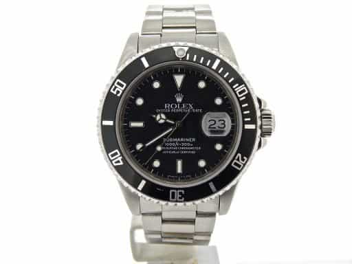 Mens Rolex Stainless Steel Submariner Black  16610 (SKU E894703NNCMT)