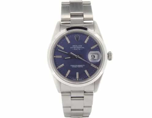 Mens Rolex Stainless Steel Date Blue  15200 (SKU E144748NMT)