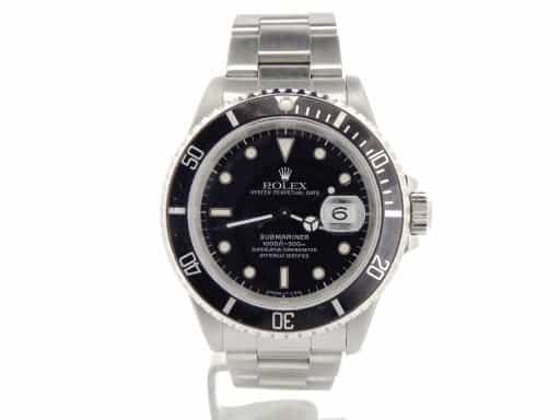 Mens Rolex Submariner Date Ref. 16610 Stainless Steel Watch (SKU N318537NNBCMT)