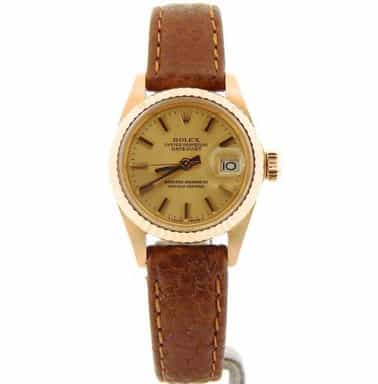 Ladies Rolex 18K Yellow Gold Datejust Champagne  6917 (SKU 6572139NMT)
