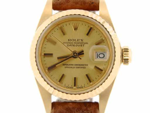 Ladies Rolex 18K Yellow Gold Datejust Champagne  6917 (SKU 6572139NMT)