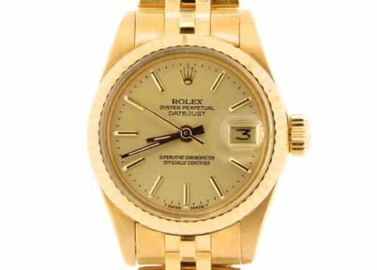 Ladies Rolex 18K Yellow Gold Datejust Champagne 6917 (SKU 5509493NMT)