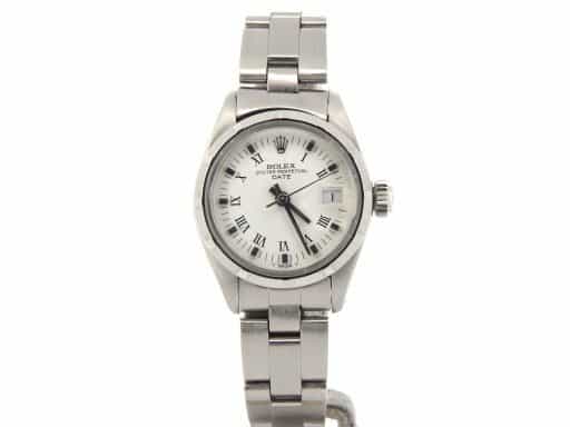 Ladies Rolex Stainless Steel Date White Roman 6916 (SKU 6420425NMT)