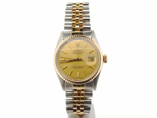 Mens Rolex Two-Tone 18K/SS Datejust Champagne  16013 (SKU 8532259NBCMT)