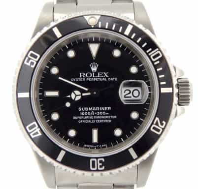 Mens Rolex Stainless Steel Submariner Black 16610 (SKU T821868NNBCMT)