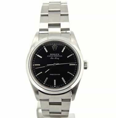 Mens Rolex Stainless Steel Air-King Black  14000 (SKU P603522NCMT)