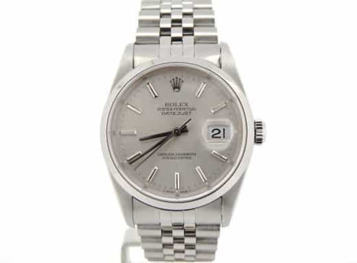Mens Rolex Stainless Steel Datejust Silver 16200 (SKU D477473NMT)