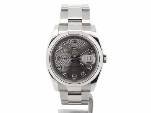 Mens Rolex Stainless Steel Datejust Silver Arabic 116200 (SKU M202537NMT)