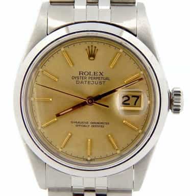 Mens Rolex Stainless Steel Datejust Champagne  16030 (SKU 6552698NJUBMT)