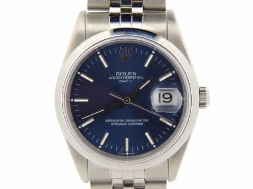 Mens Rolex Stainless Steel Date Blue  15200 (SKU E611265NJUBMT)