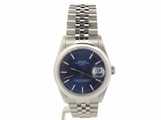 Mens Rolex Stainless Steel Date Blue  15200 (SKU E611265NJUBMT)