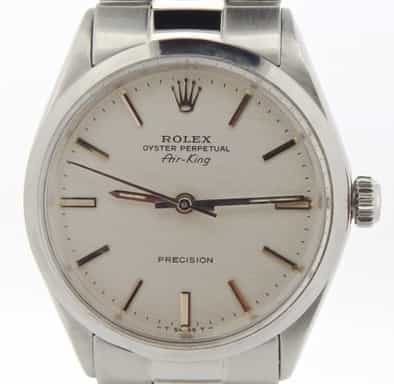 Mens Rolex Stainless Steel Air-King Silver  5500 (SKU 2615844NOYSCMT)