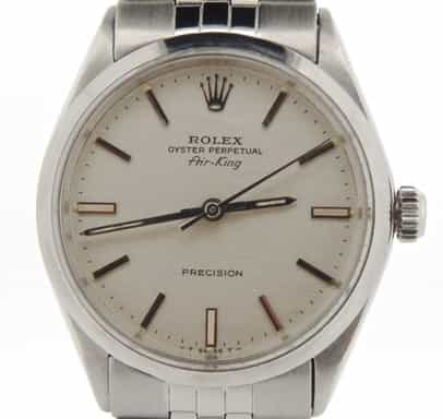 Mens Rolex Stainless Steel Air-King Silver  5500 (SKU 2615844NJUBCMT)