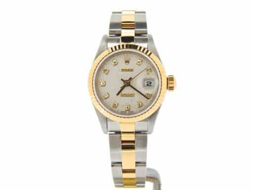 Ladies Rolex Two-Tone Datejust Silver Anniversary Diamond 79173 (SKU P175508NDMT)
