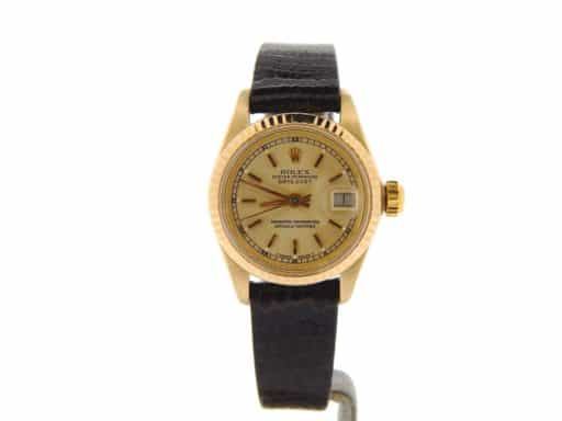 Ladies Rolex 18K Yellow Gold Datejust Champagne  6917 (SKU 5601832NBRNMT)
