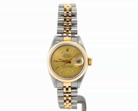 Ladies Rolex Two-Tone Datejust Champagne  69173 (SKU L897614NJUBMT)