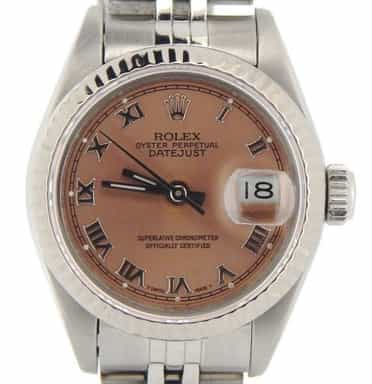 Ladies Rolex Stainless Steel Datejust Salmon Roman 69174 (SKU 8772828NJUBMT)