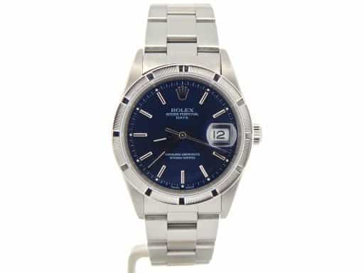Mens Rolex Stainless Steel Date Blue  15210 (SKU Y824704NMT)