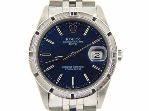 Mens Rolex Stainless Steel Date Blue  15210 (SKU Y824704NJUBDMT)