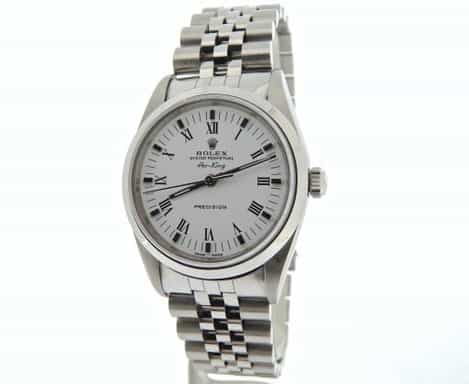 Mens Rolex Stainless Steel Air-King White Roman 14000 (SKU A366537NJUBCMT)
