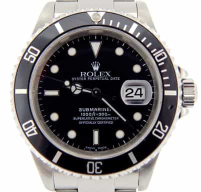 Mens Rolex Stainless Steel Submariner Black  16610 (SKU K994109NNBCMT)