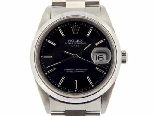 Mens Rolex Stainless Steel Date Black 15200 (SKU BF839207NMT)