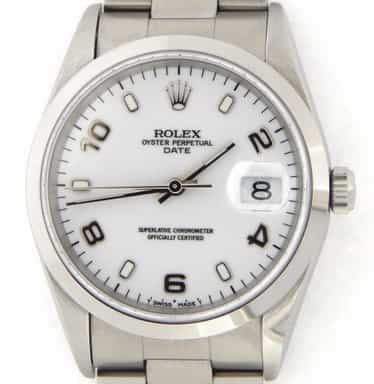 Mens Rolex Stainless Steel Date White Arabic 15200 (SKU T847739MT)
