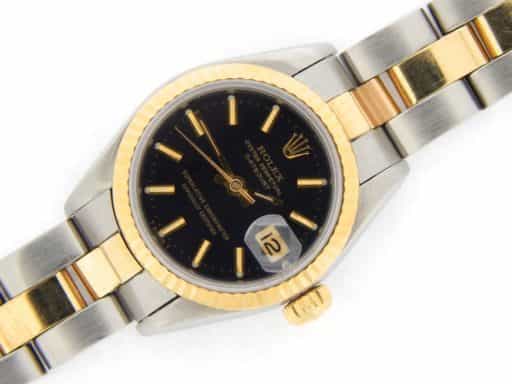 Ladies Rolex Two-Tone Datejust Black  69173 (SKU 8878993MT)