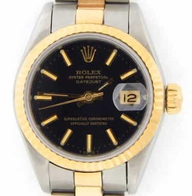 Ladies Rolex Two-Tone Datejust Black  69173 (SKU 8878993MT)