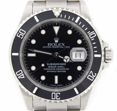 Mens Rolex Stainless Steel Submariner Black  16610 (SKU K386772NNBCMT)