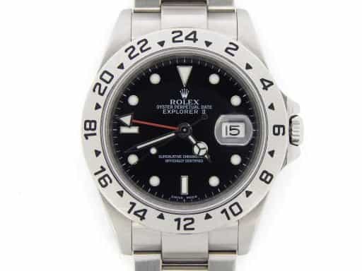 Mens Rolex Stainless Steel Explorer II Black  16570T (SKU F317028MT)
