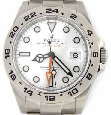 Mens Rolex Stainless Steel Explorer II 42mm White  216570 (SKU 216570E2NMT)